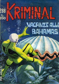 Cover Thumbnail for Kriminal (Editoriale Corno, 1964 series) #288