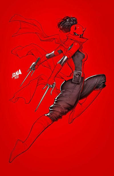 Cover for Daredevil (Marvel, 2019 series) #29 (641) [Unknown Comics - David Nakayama Virgin Daredevil]