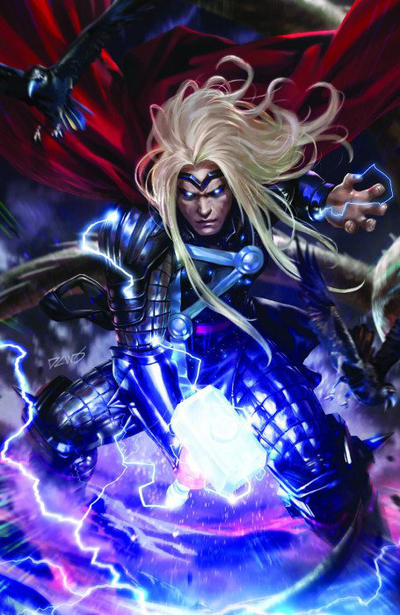 Cover for Thor (Marvel, 2020 series) #1 (727) [Cosmic Comics Exclusive - Derrick Chew Virgin Art]