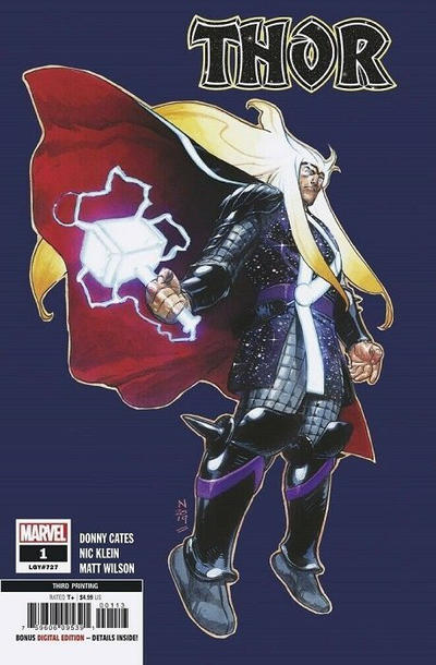 Cover for Thor (Marvel, 2020 series) #1 (727) [Third Printing - Nic Klein - Trade Dress]