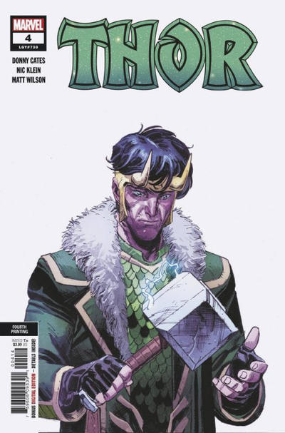 Cover for Thor (Marvel, 2020 series) #4 (730) [Fourth Printing - Nic Klein]