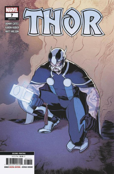 Cover for Thor (Marvel, 2020 series) #7 (733) [Second Printing - Aaron Kuder]