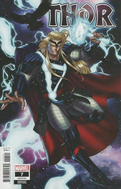 Cover for Thor (Marvel, 2020 series) #7 (733) [Guile Sharp Variant]