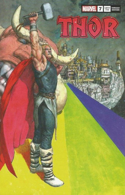 Cover for Thor (Marvel, 2020 series) #7 (733) [ComicTom101 Exclusive - Das Pastoras Variant]