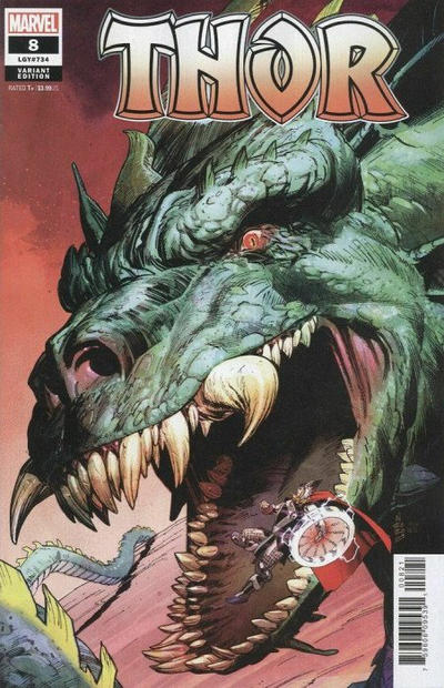 Cover for Thor (Marvel, 2020 series) #8 (734) [Nic Klein 1:25 Retailer Incentive Variant]