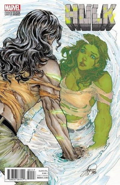 Cover for Hulk (Marvel, 2017 series) #1 [Exclusive Siya Oum She-Hulk Reflection Variant]