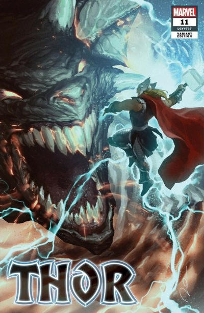 Cover for Thor (Marvel, 2020 series) #11 (737) [Gerald Parel Trade Dress Variant]