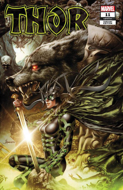 Cover for Thor (Marvel, 2020 series) #11 (737) [Unknown Comics - Jay Anacleto]
