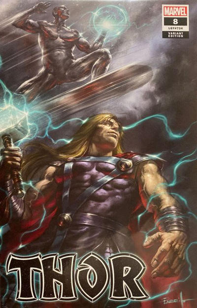 Cover for Thor (Marvel, 2020 series) #8 (734) [Illuminati Exclusive - Lucio Parrillo]