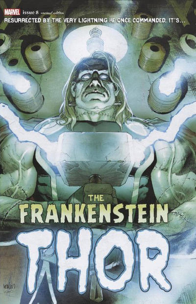 Cover for Thor (Marvel, 2020 series) #8 (734) [Frankenstein Thor - Leinil Francis Yu]