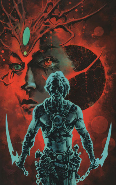 Cover for Dejah Thoris versus John Carter (Dynamite Entertainment, 2021 series) #1 [Virgin Cover Sebastián Fiumara]