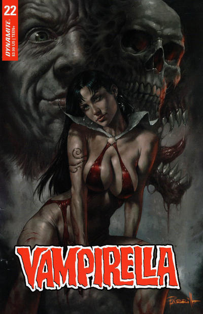 Cover for Vampirella (Dynamite Entertainment, 2019 series) #22 [Cover A Lucio Parrillo]