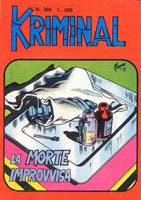 Cover Thumbnail for Kriminal (Editoriale Corno, 1964 series) #390