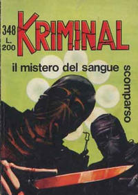 Cover Thumbnail for Kriminal (Editoriale Corno, 1964 series) #348