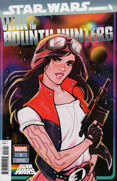 Cover for Star Wars: War of the Bounty Hunters (Marvel, 2021 series) #1 [Babs Tarr 'Pride' Cover]