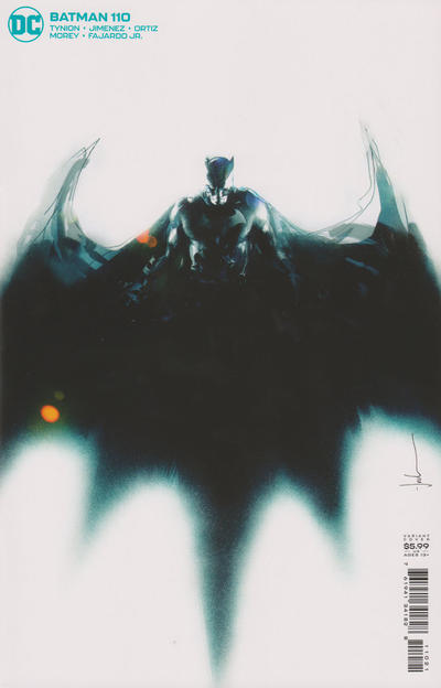 Cover for Batman (DC, 2016 series) #110 [Jock Cardstock Variant Cover]