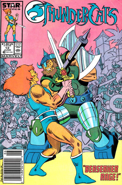 Cover for Thundercats (Marvel, 1985 series) #12 [Newsstand]