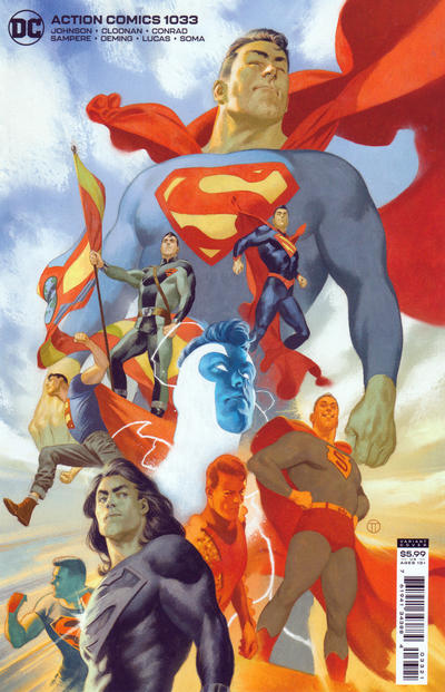 Cover for Action Comics (DC, 2011 series) #1033 [Julian Totino Tedesco Cardstock Variant Cover]