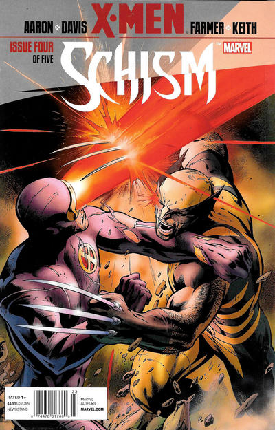 Cover for X-Men: Schism (Marvel, 2011 series) #4 [Newsstand]