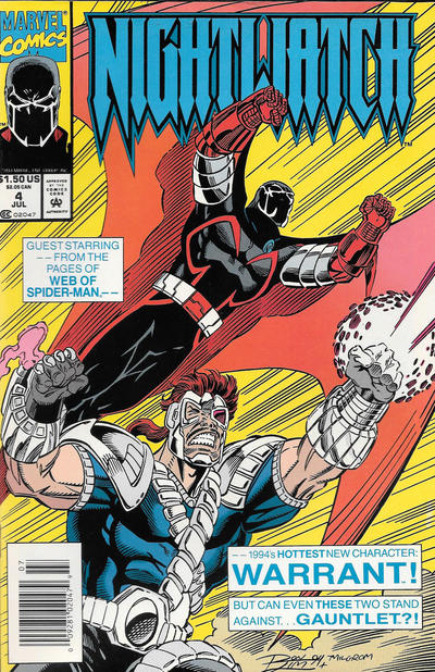 Cover for Nightwatch (Marvel, 1994 series) #4 [Newsstand]