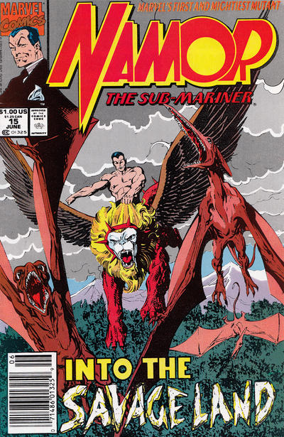 Cover for Namor, the Sub-Mariner (Marvel, 1990 series) #15 [Newsstand]