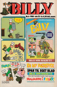 Cover Thumbnail for Billy (Semic, 1977 series) #6/1980