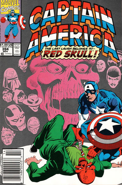 Cover for Captain America (Marvel, 1968 series) #394 [Newsstand]