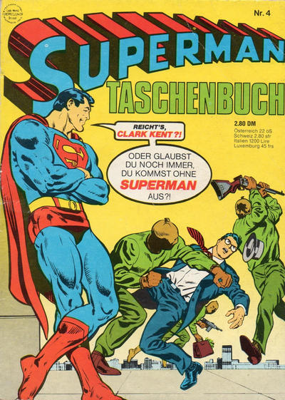 Cover for Superman Taschenbuch (Egmont Ehapa, 1976 series) #4 [2. Auflage]