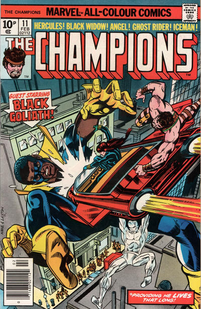 Cover for The Champions (Marvel, 1975 series) #11 [British]