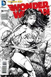 Cover Thumbnail for Wonder Woman (2011 series) #36 [David Finch / Richard Friend Black & White Cover]