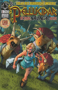Cover Thumbnail for Edgar Rice Burroughs Universe Pellucidar Across Savage Seas (American Mythology Productions, 2021 series) #1 [Variant Cover Miriana Puglia and Arthur Hesli]