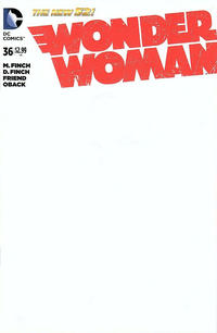 Cover Thumbnail for Wonder Woman (DC, 2011 series) #36 [Blank Cover]