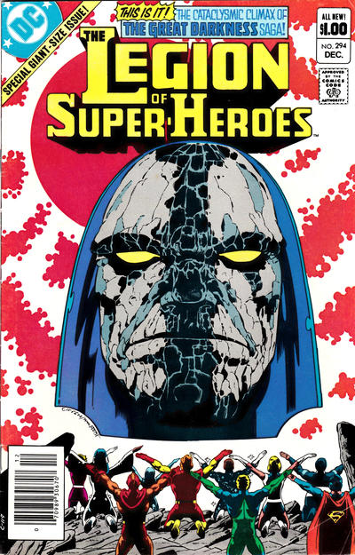 Cover for The Legion of Super-Heroes (DC, 1980 series) #294 [Newsstand]