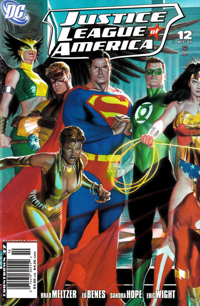 Cover for Justice League of America (DC, 2006 series) #12 [Newsstand - Left Side of Cover]
