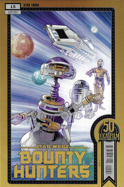 Cover for Star Wars: Bounty Hunters (Marvel, 2020 series) #15 [Chris Sprouse Lucasfilm 50th Variant]