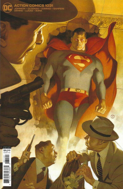 Cover for Action Comics (DC, 2011 series) #1031 [Julian Totino Tedesco Cardstock Variant Cover]