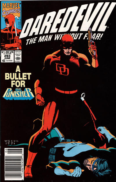 Cover for Daredevil (Marvel, 1964 series) #293 [Newsstand]