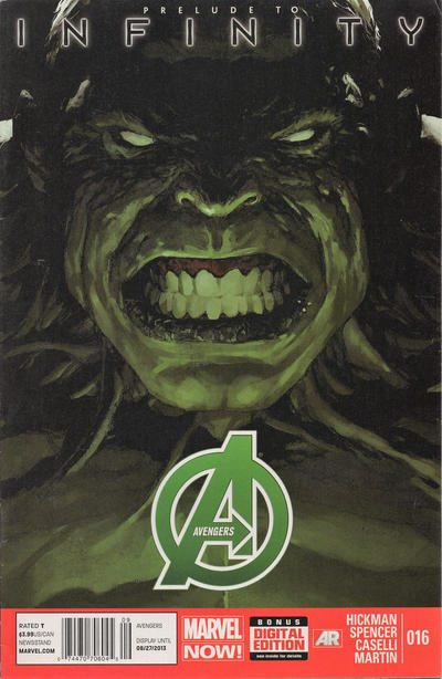 Cover for Avengers (Marvel, 2013 series) #16 [Newsstand Edition]