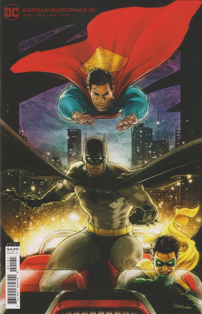 Cover for Batman / Superman (DC, 2019 series) #21 [Kaare Andrews Cardstock Variant Cover]