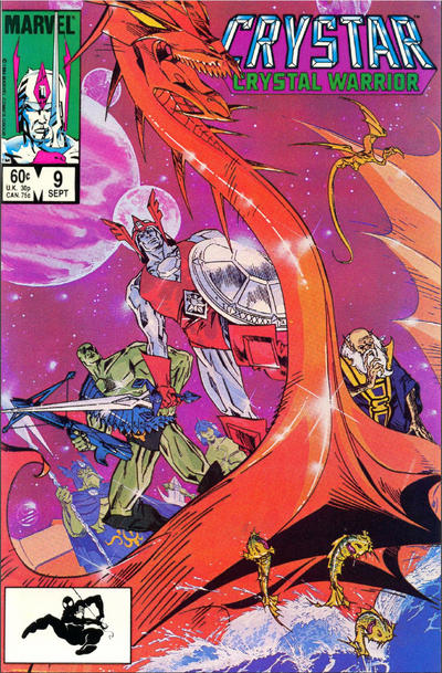 Cover for The Saga of Crystar, Crystal Warrior (Marvel, 1983 series) #9 [Direct]