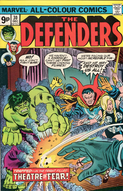 Cover for The Defenders (Marvel, 1972 series) #30 [British]