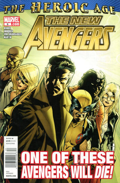 Cover for New Avengers (Marvel, 2010 series) #6 [Newsstand]