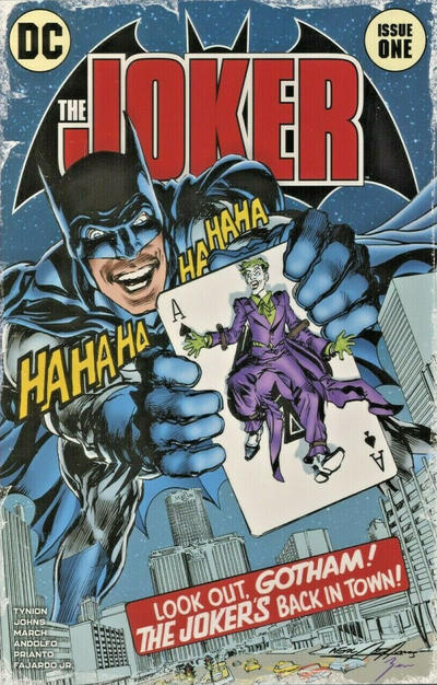 Cover for The Joker (DC, 2021 series) #1 [State of Comics & Collectibles Neal Adams Homage Variant Cover]