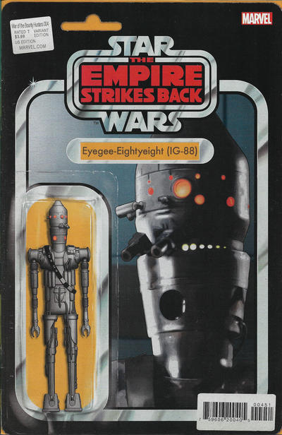 Cover for Star Wars: War of the Bounty Hunters (Marvel, 2021 series) #4 [John Tyler Christopher 'Action Figure' (IG-88) Cover]