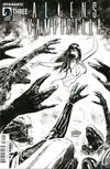 Cover Thumbnail for Aliens / Vampirella (2015 series) #3 [Cover B Black & White Retailer Incentive]