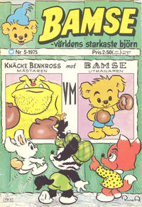 Cover Thumbnail for Bamse (Williams Förlags AB, 1973 series) #5/1975