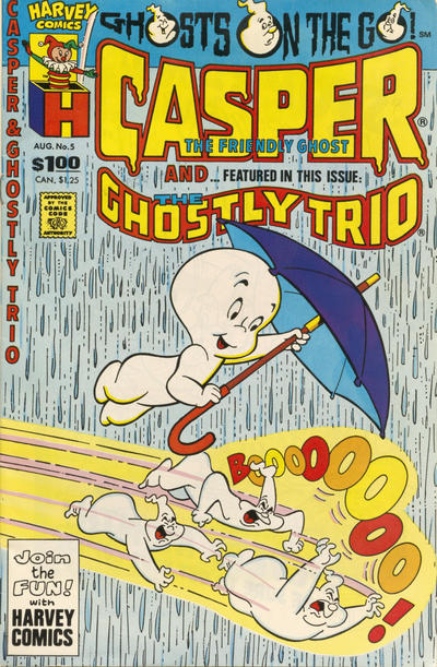 Cover for Casper and ... (Harvey, 1987 series) #5 [Direct]