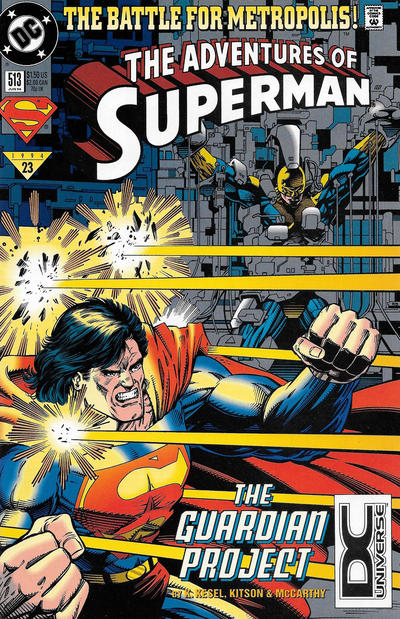 Cover for Adventures of Superman (DC, 1987 series) #513 [DC Universe Corner Box]