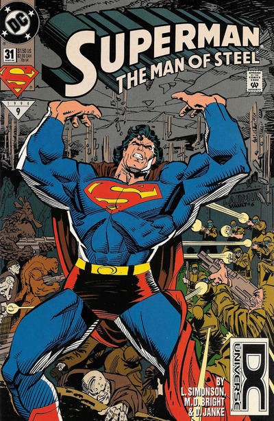 Cover for Superman: The Man of Steel (DC, 1991 series) #31 [DC Universe Corner Box]