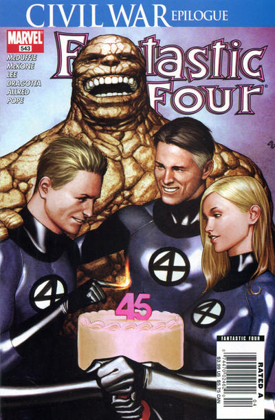 Cover for Fantastic Four (Marvel, 1998 series) #543 [Newsstand]